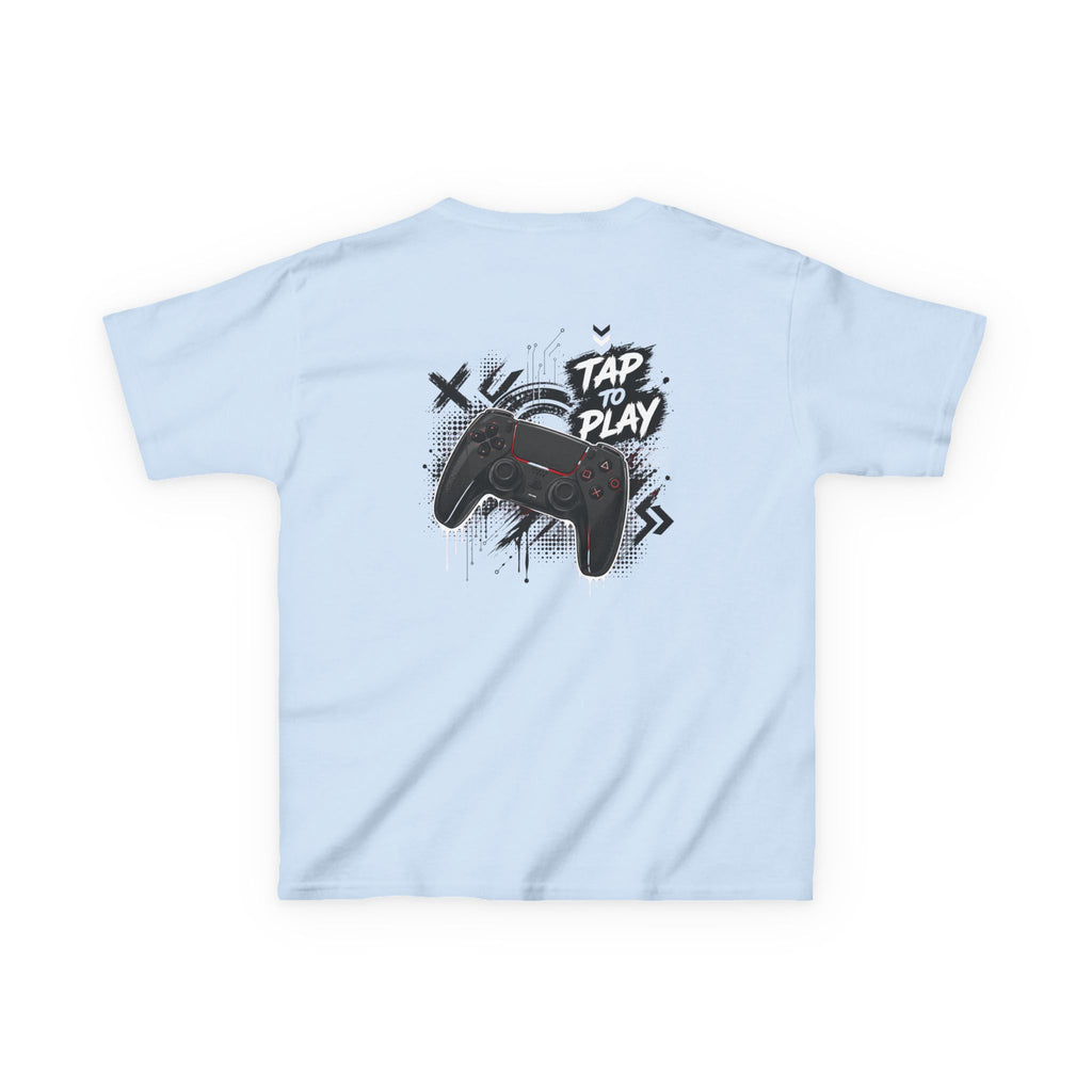 "Tap to Play" Gamer Controller Streetwear T-Shirt Graphic kids Gamer T-Shirt Design