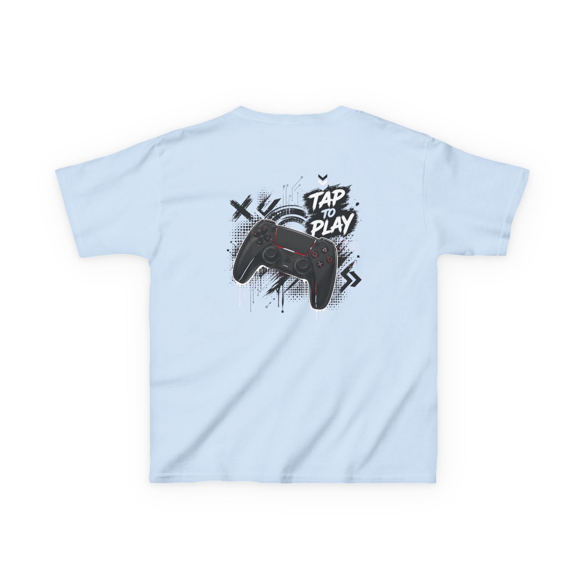 "Tap to Play" Gamer Controller Streetwear T-Shirt Graphic kids Gamer T-Shirt Design