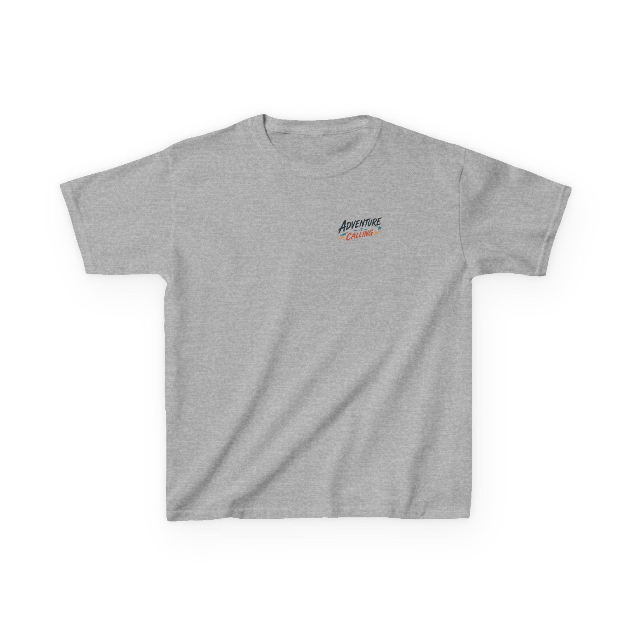 Boys Tee "Adventure Calling" Vintage Tropical Car & Sunset Graphic
