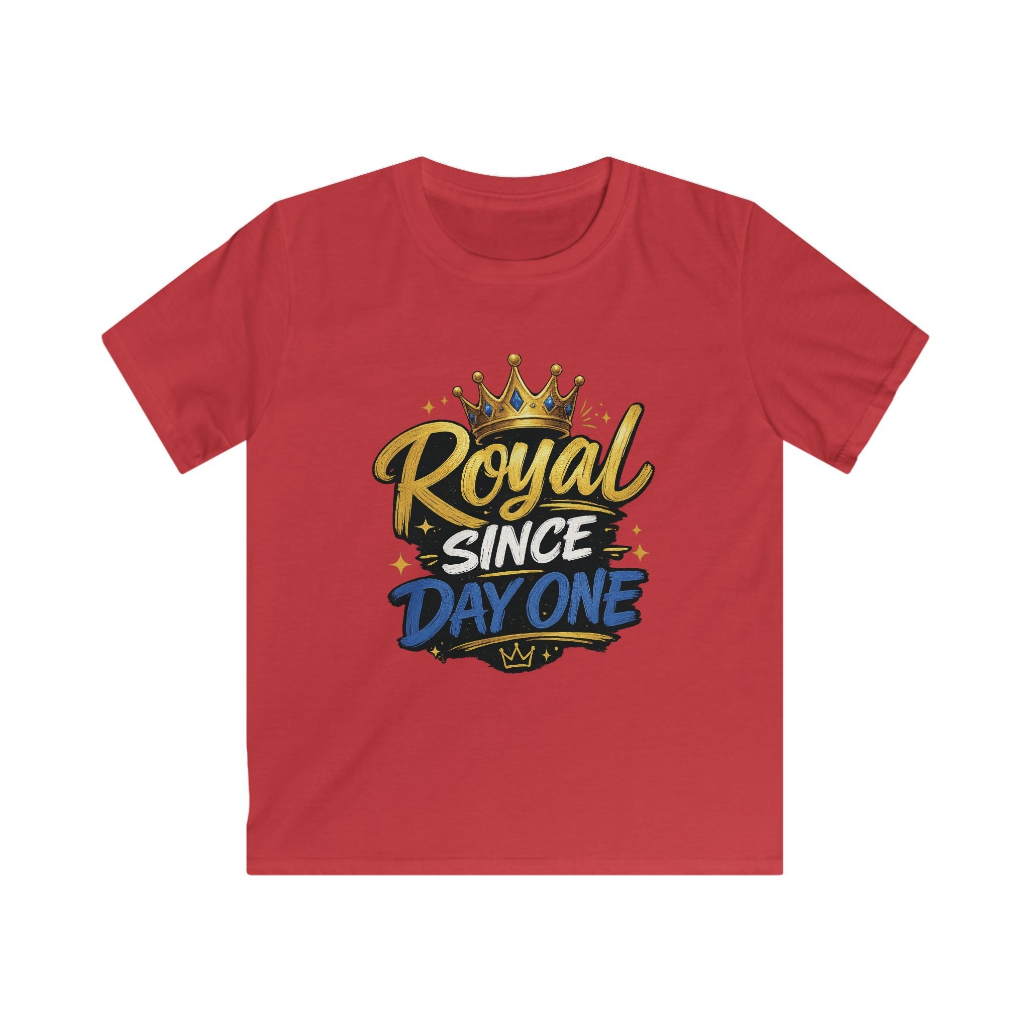 "Royal Since Day One" Crown Graphic Boys Shirt