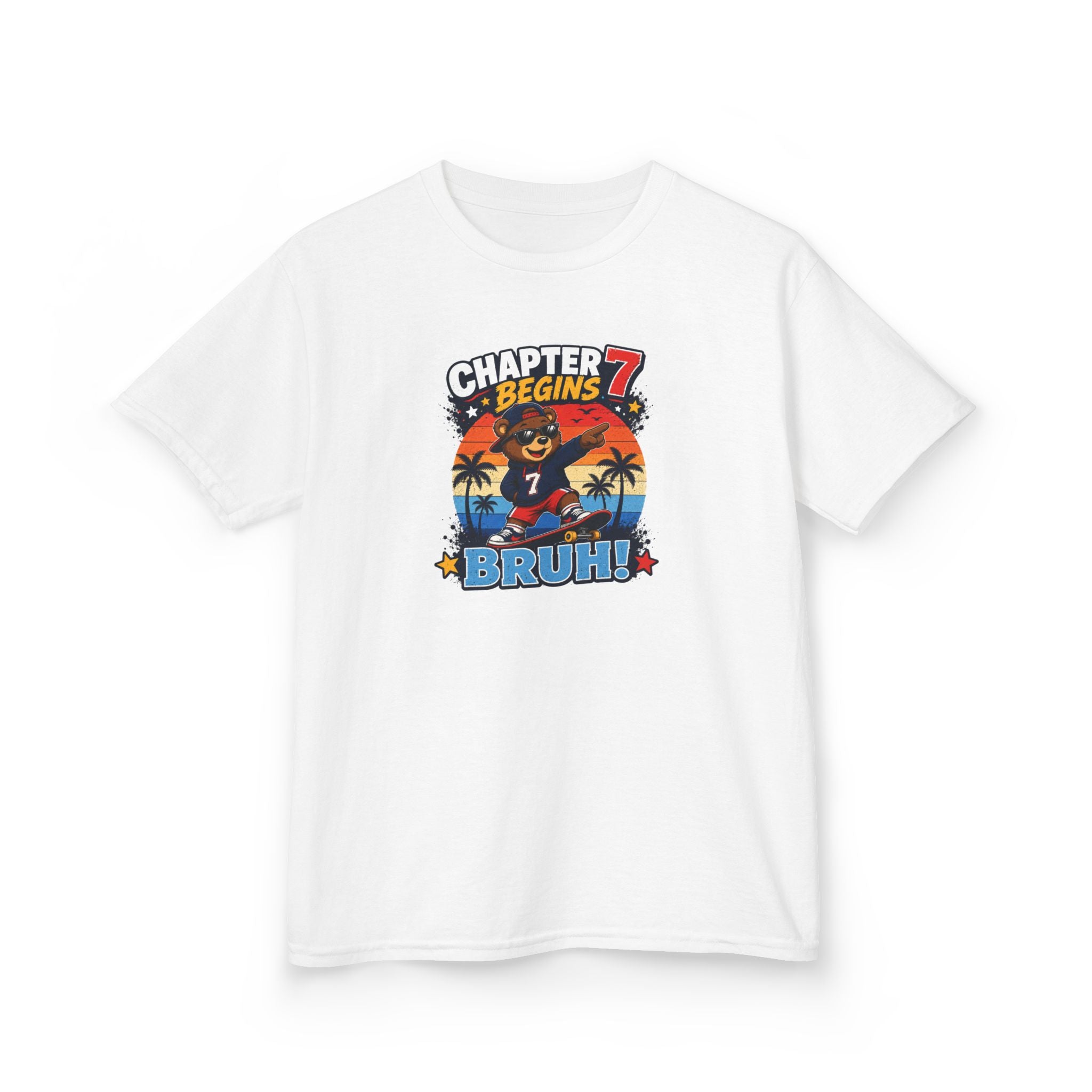 Chapter 7 Begins Graphic kids Birthday T-Shirt Design
