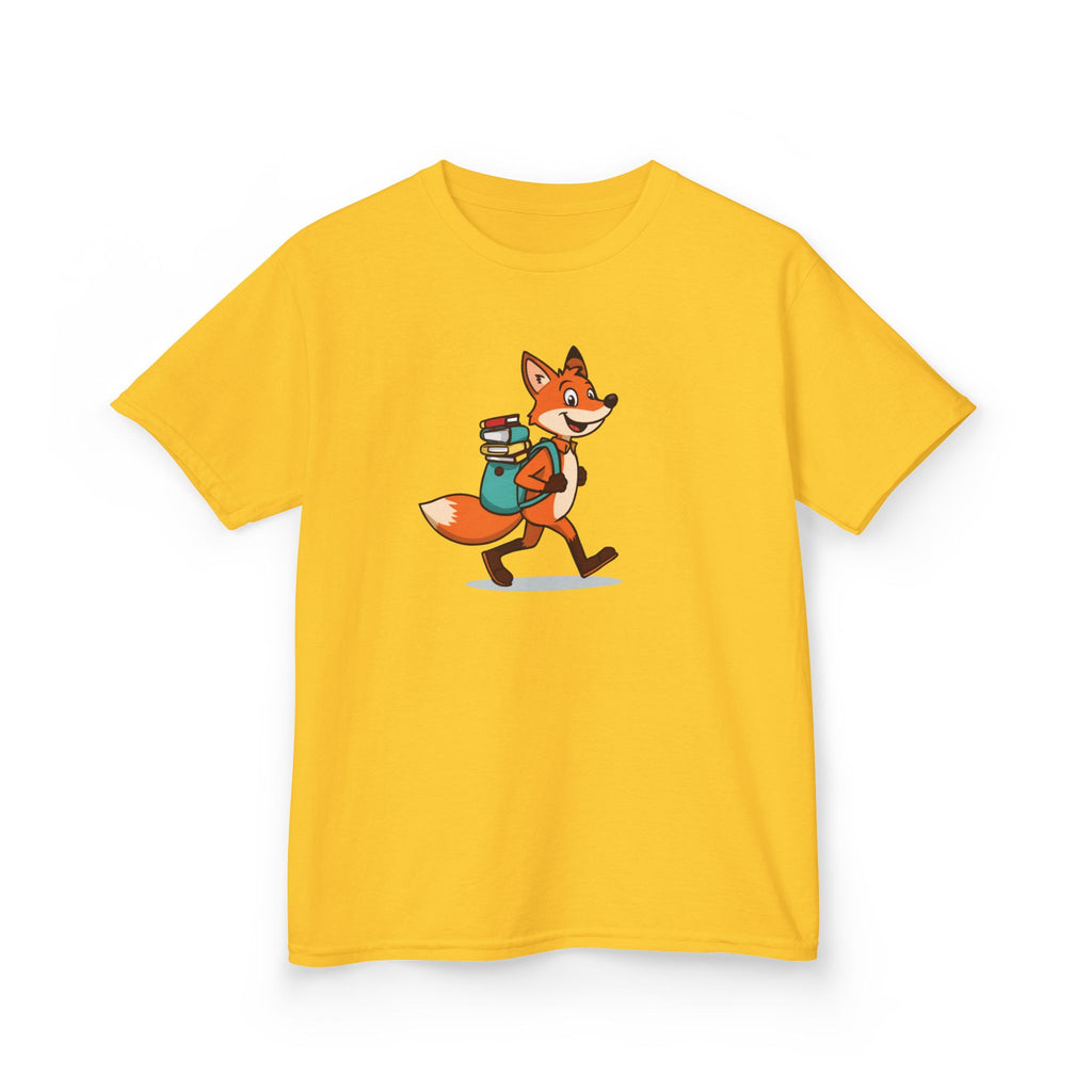 Fox With a Book Bag | Kids Reading Graphic T-Shirt