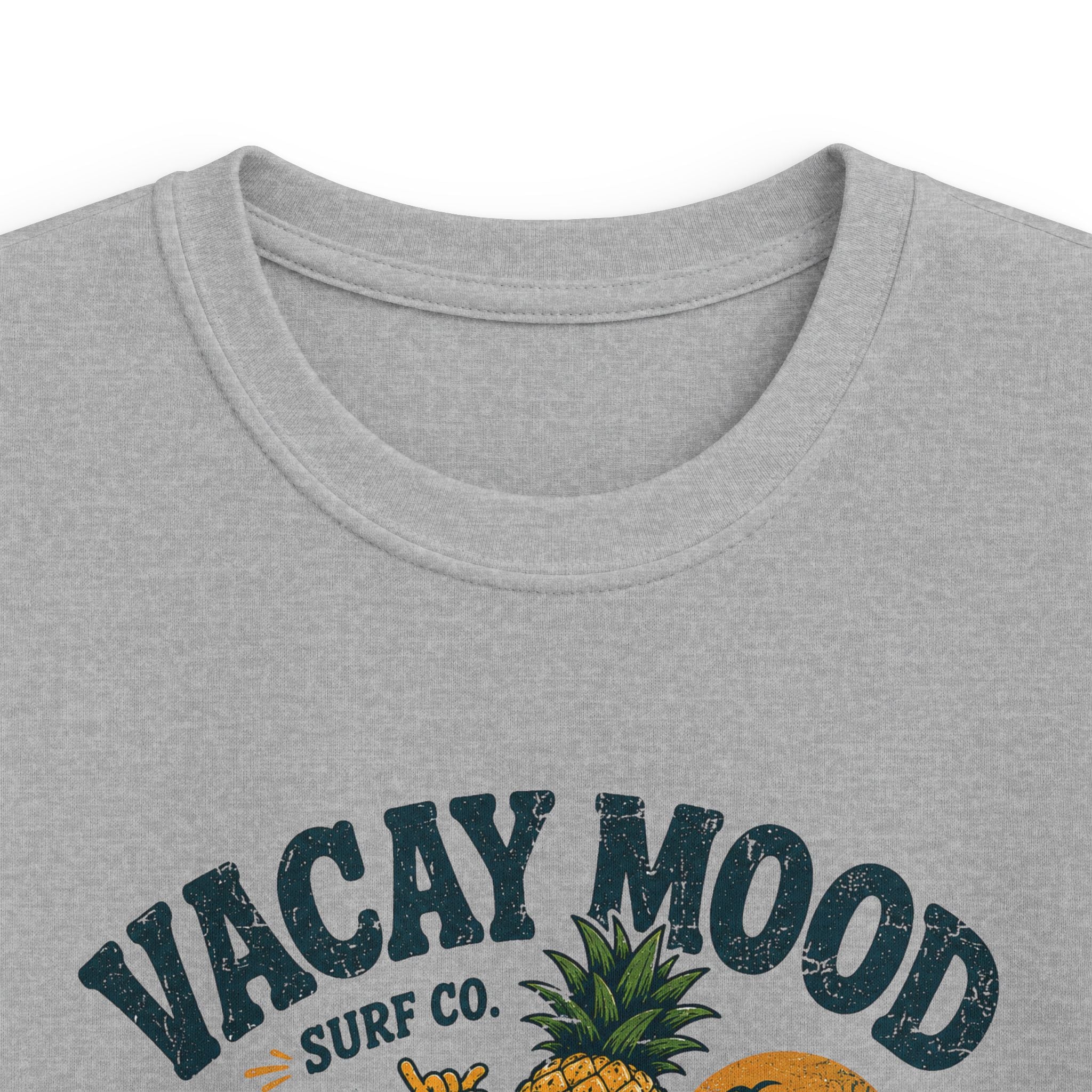 Kids Tee "Vacay Mood: Ride the Good Vibes" Surf Graphic