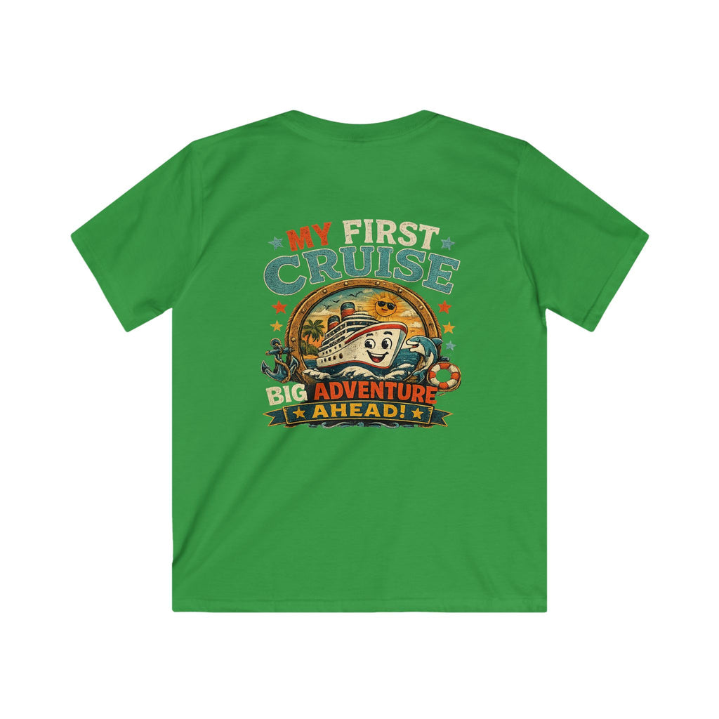 Kids Tee "My First Cruise: Big Adventure Ahead" Vacation Shirt