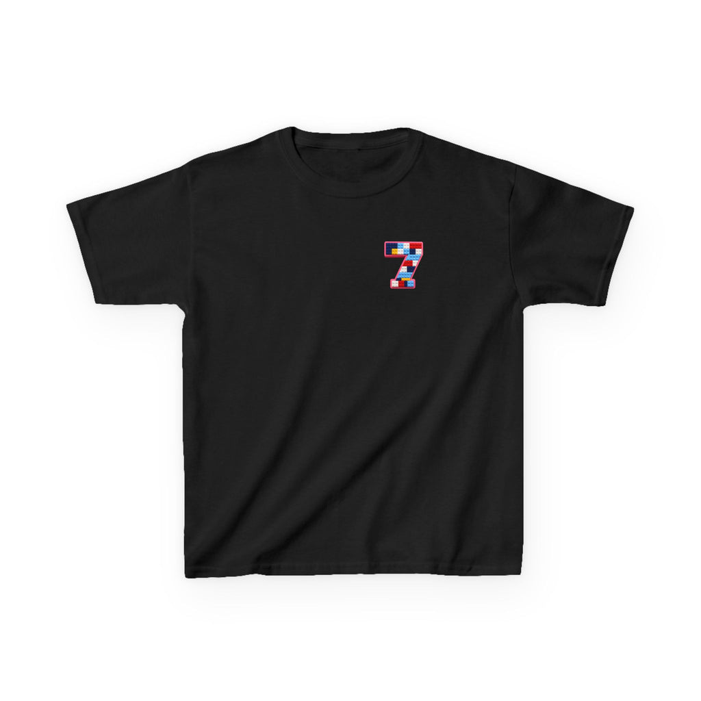 "The Big Energy 7" Graphic kids Birthday T-Shirt Design