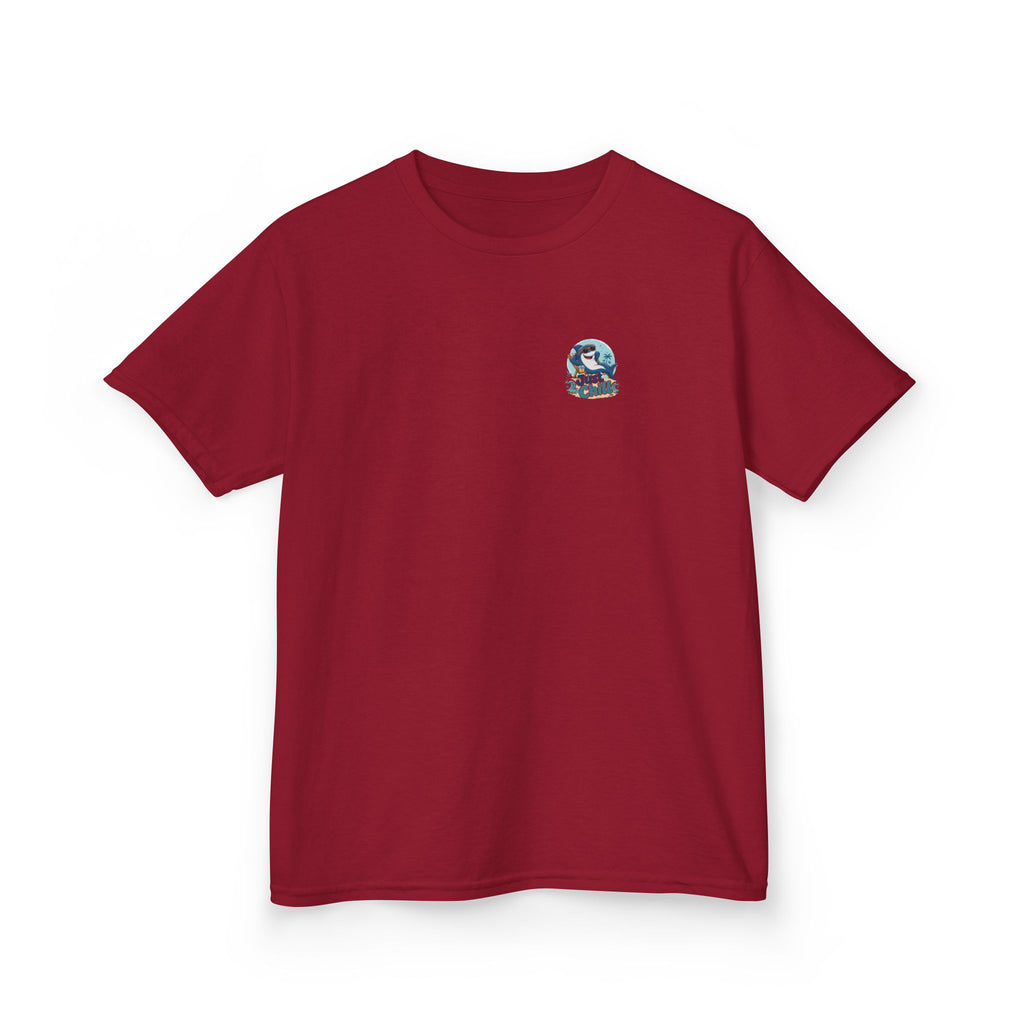 Kids Tee 'Just Chill' Surfing Shark Girls and Boys Graphic