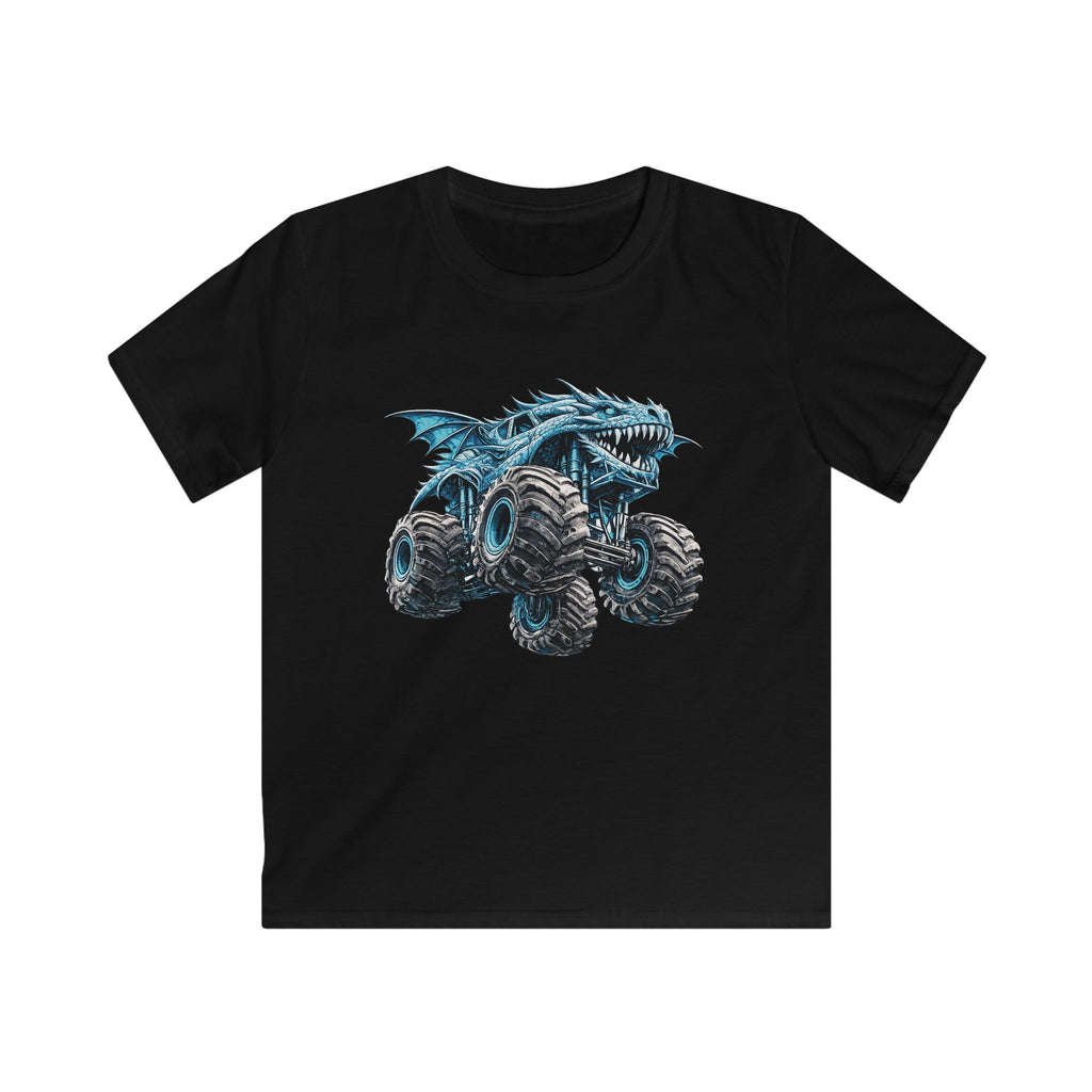 Graphic Tee "Blue Monster Truck Shark" for Boys
