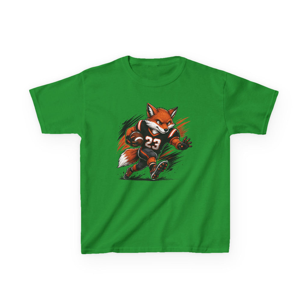 Football Fox T-Shirt | Cool Fox Football Player Graphic | Kids Football Tee | Youth Sports Animal Shirt | Football Lover Gift