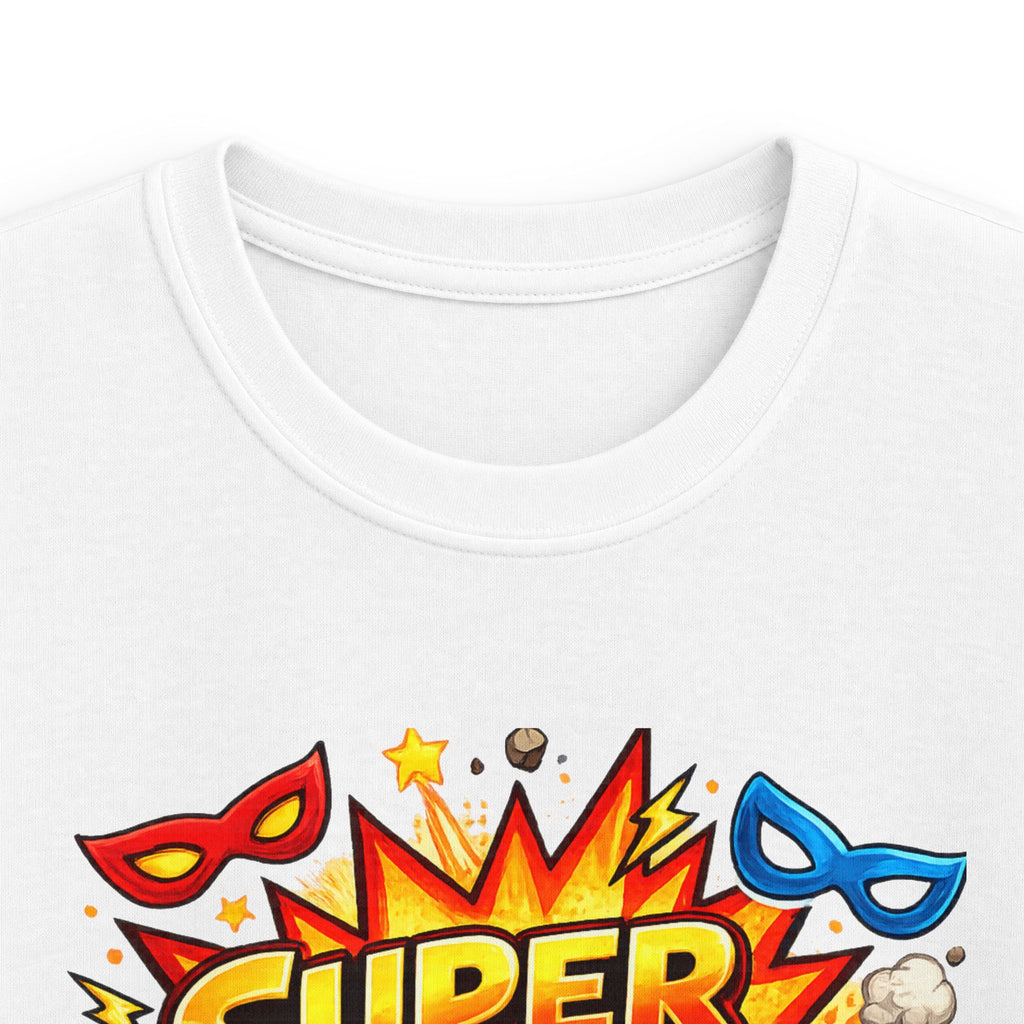 "Super 5 Five" Kids T-Shirt Colorful Superhero Birthday Tee