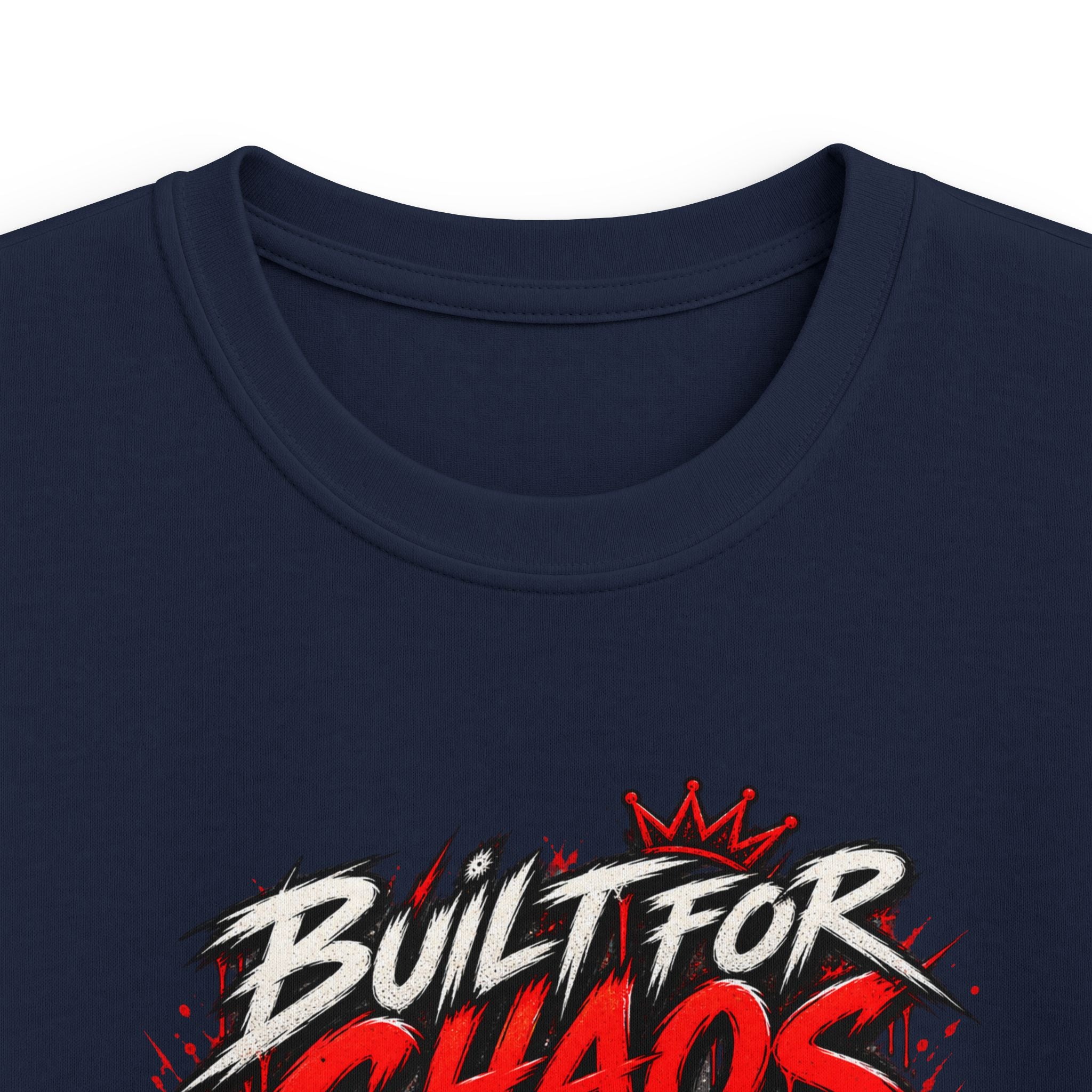 Kids Tee "Built for Chaos" Monster Truck Graphic (No Rules, Just Dirt)
