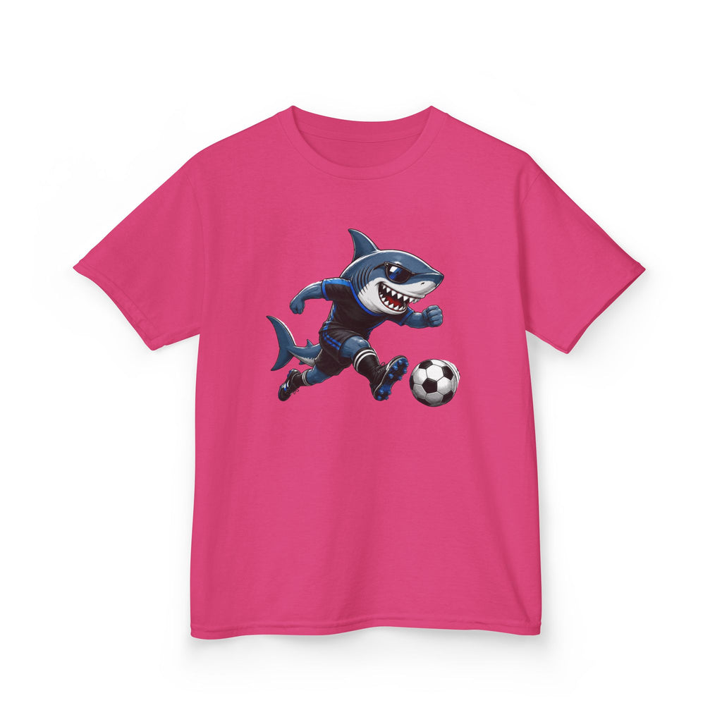 Soccer Shark T-Shirt | Cool Shark Soccer Player Graphic | Sports Kids Soccer Tee | Youth Athlete Sports Shirt | Shark Lover Gift