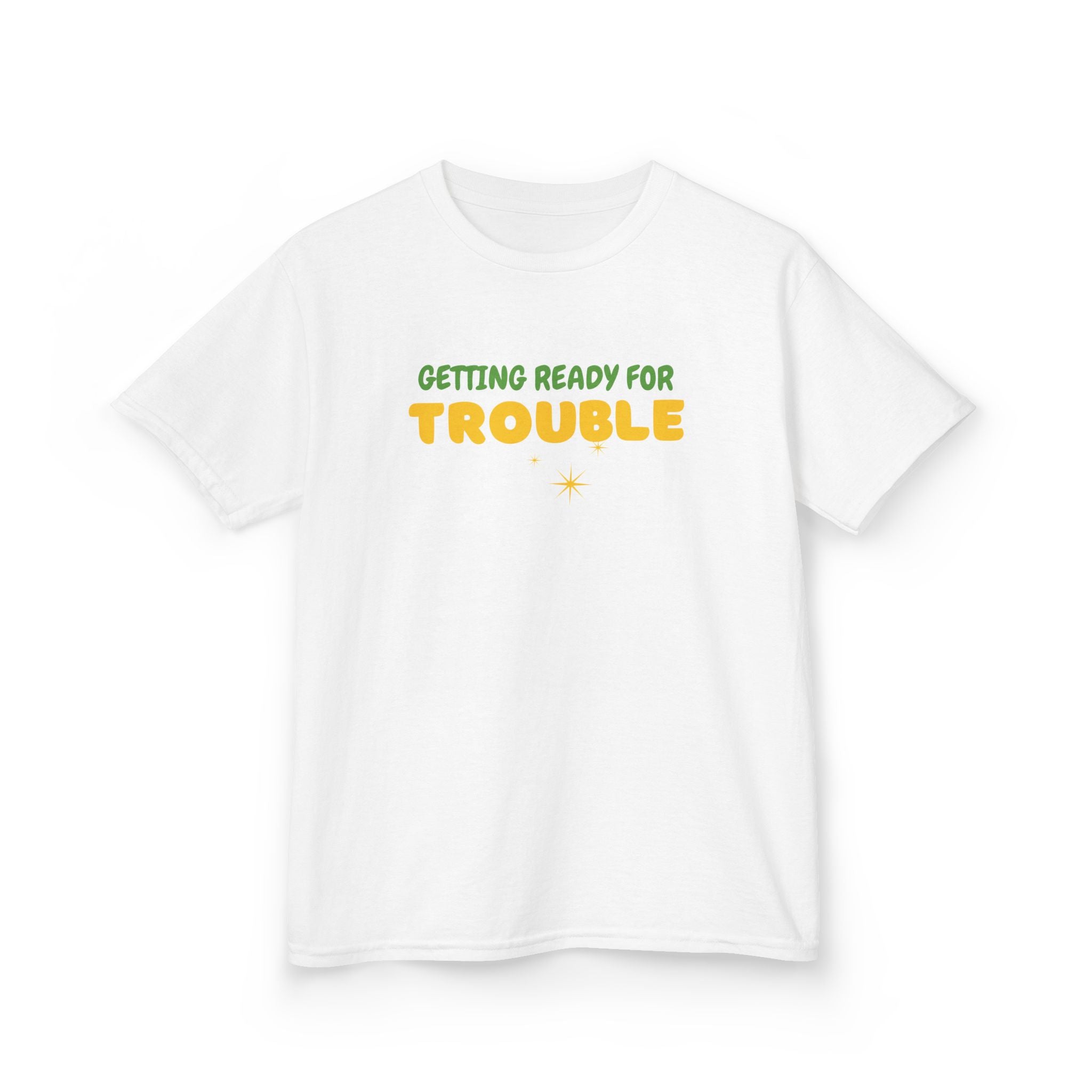 Ready for Trouble | Funny Kids Graphic T-Shirt