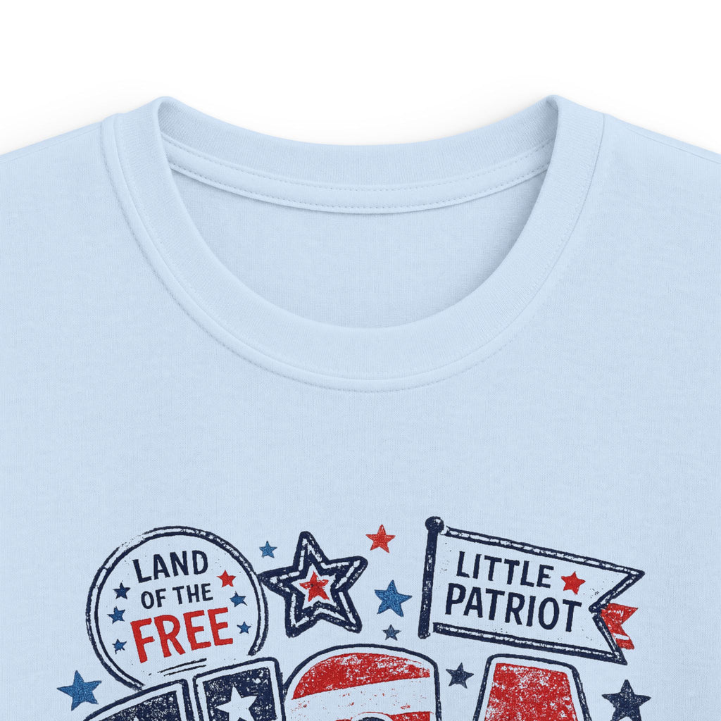 Kids USA Patriotic T-Shirt – "Little Patriot" 4th of July Tee for Boys &  Girls
