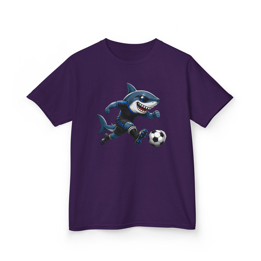 Soccer Shark T-Shirt | Cool Shark Soccer Player Graphic | Sports Kids Soccer Tee | Youth Athlete Sports Shirt | Shark Lover Gift