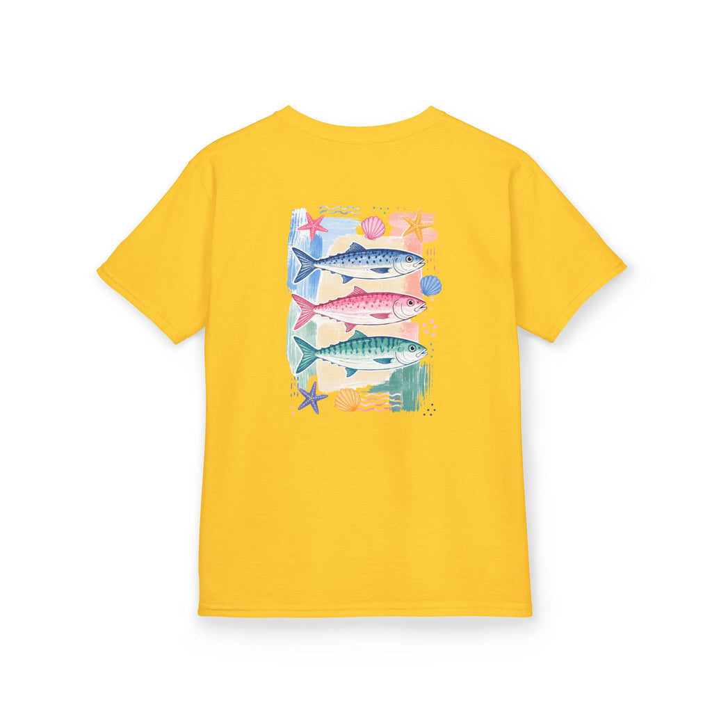 Kids Tee — Colorful Tropical Fish Graphic Shirt for Children