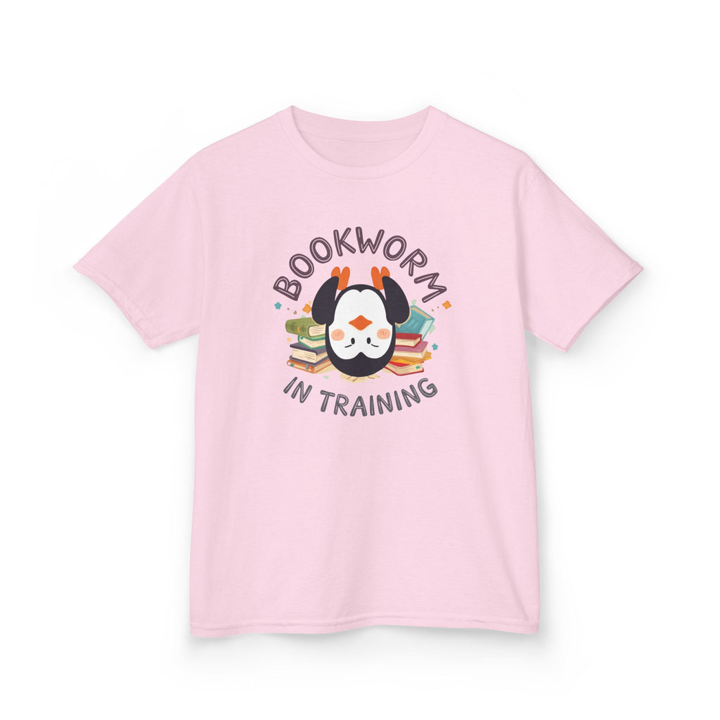 Kids T-Shirt — "Bookworm in training"