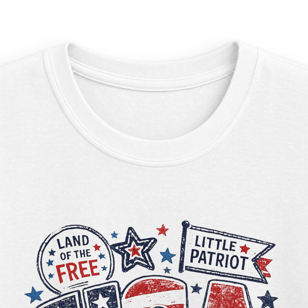 Kids USA Patriotic T-Shirt – "Little Patriot" 4th of July Tee for Boys &  Girls