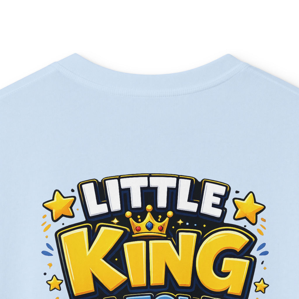 Kids Tee  "Little King in Town" Cute Lion Graphic Shirt for Boys