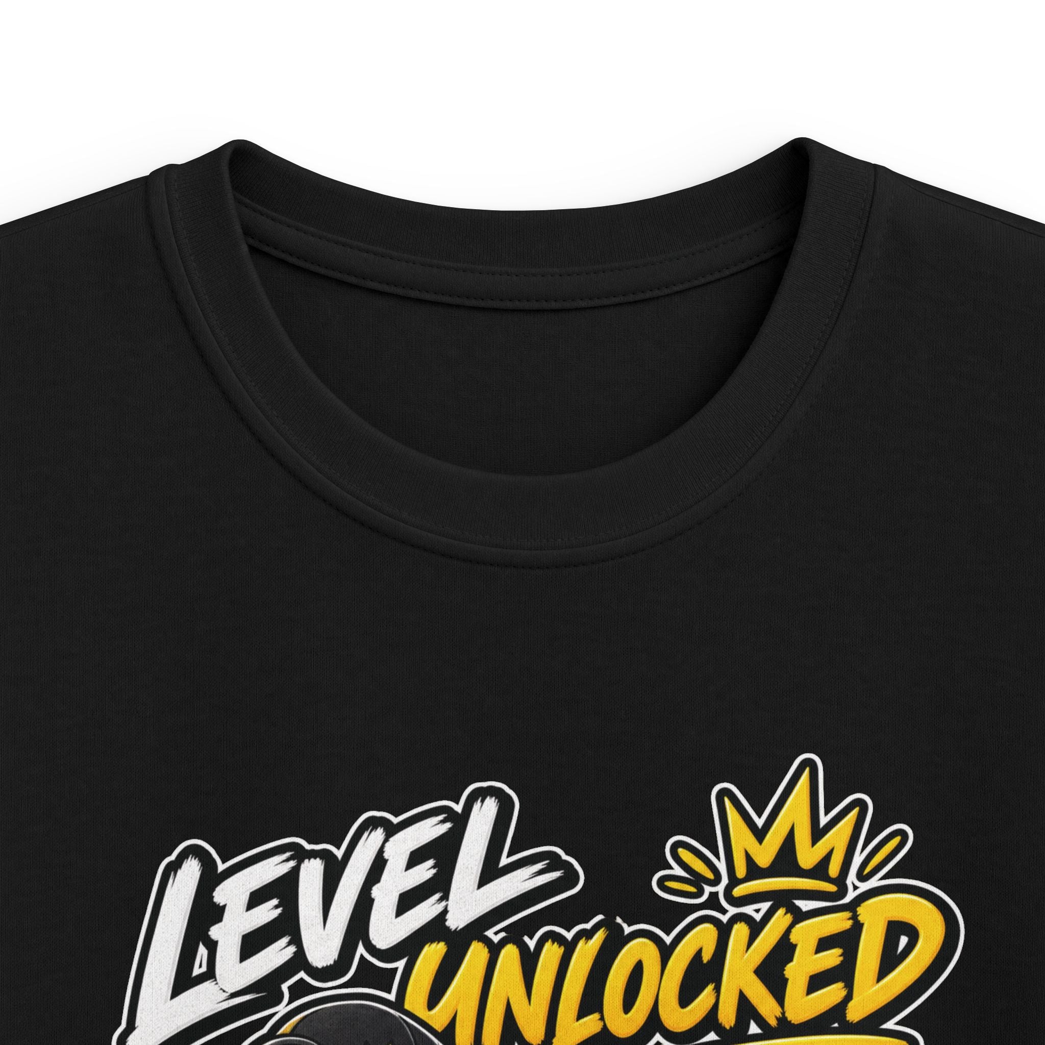 Kids 10th Birthday T-Shirt "Level Unlocked 10 and Still Awesome"