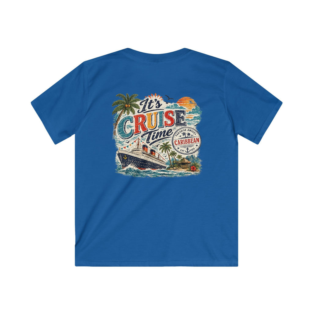 Kids Cruise T‑Shirt  "It’s Cruise Time" Tropical Vacation Tee