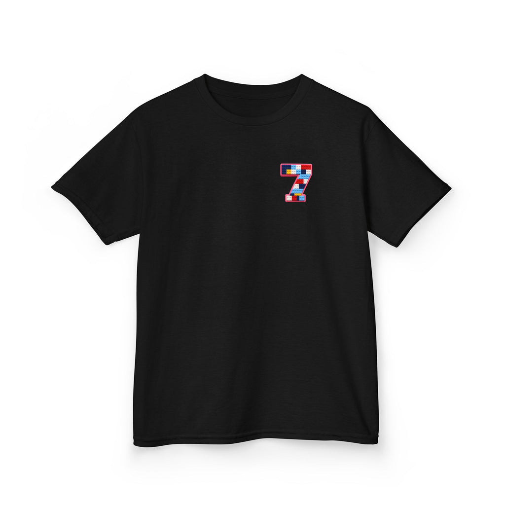 "The Big Energy 7" Graphic kids Birthday T-Shirt Design
