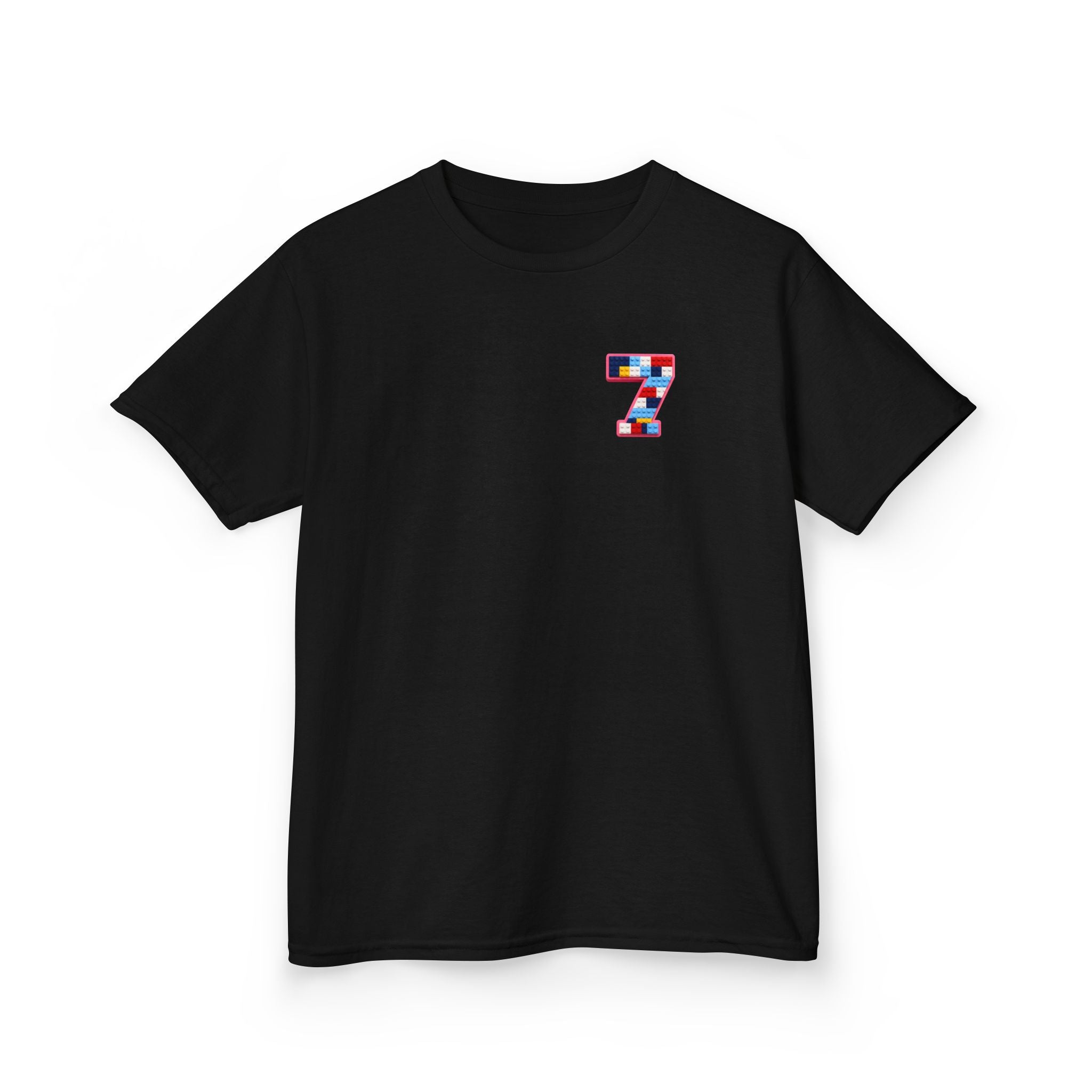 "The Big Energy 7" Graphic kids Birthday T-Shirt Design