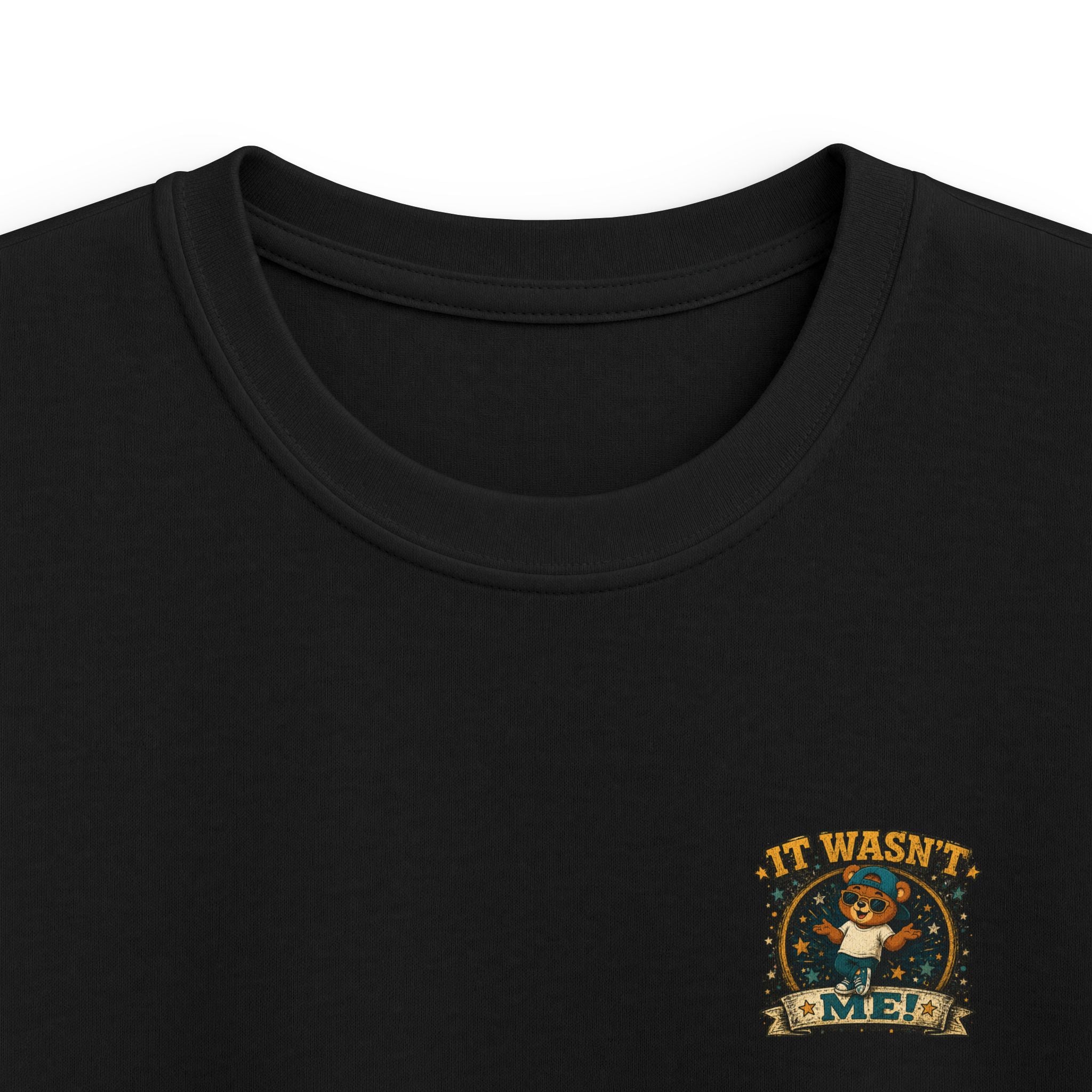 Kids Tee  'It Wasn't Me!' Dancing Bear Graphic Shirt | Funny Kids Gift