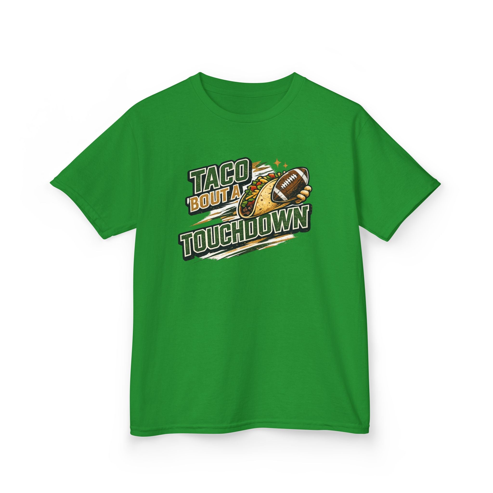 Taco 'Bout a Touchdown Football T-Shirt Design | Taco Football Graphic | Game Day Sports Tee