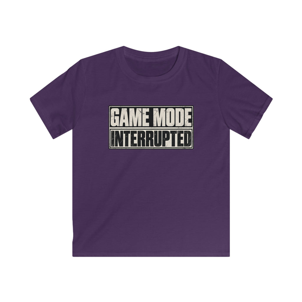 Kids Tee "Game Mode Interrupted" Funny Gamer T‑Shirt