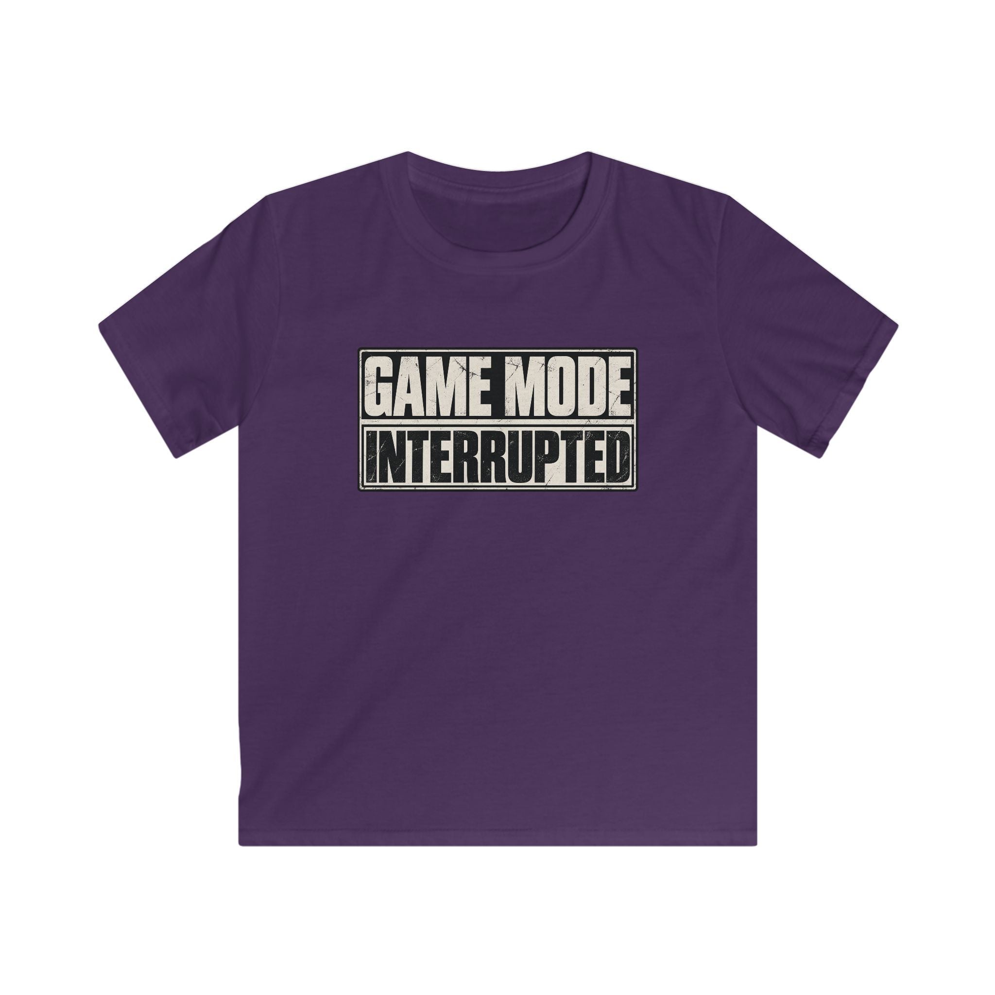 Kids Tee "Game Mode Interrupted" Funny Gamer T‑Shirt