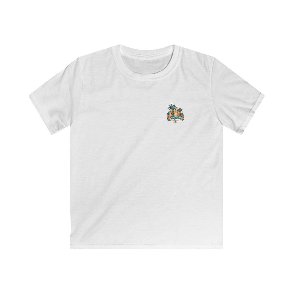 Kids Tropical Paradise Tee "Paradise Mode" Adventure Surf Graphic T-Shirt
