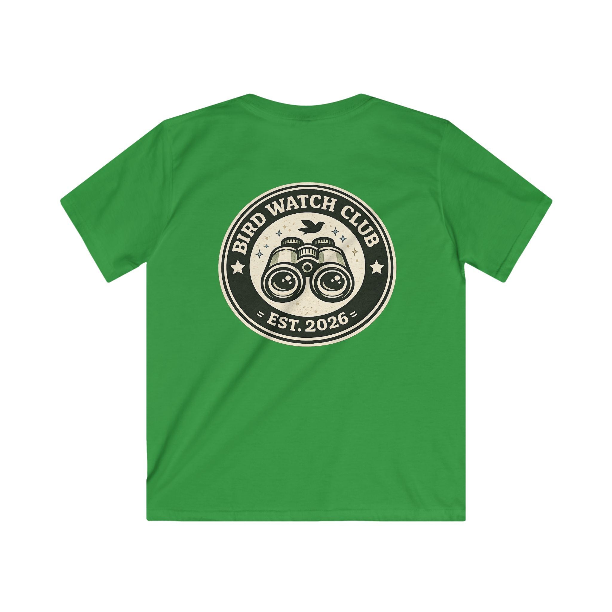 Kids Tee "Bird Watch Club" Boys & Girls Graphic T-Shirt (Est. 2026)