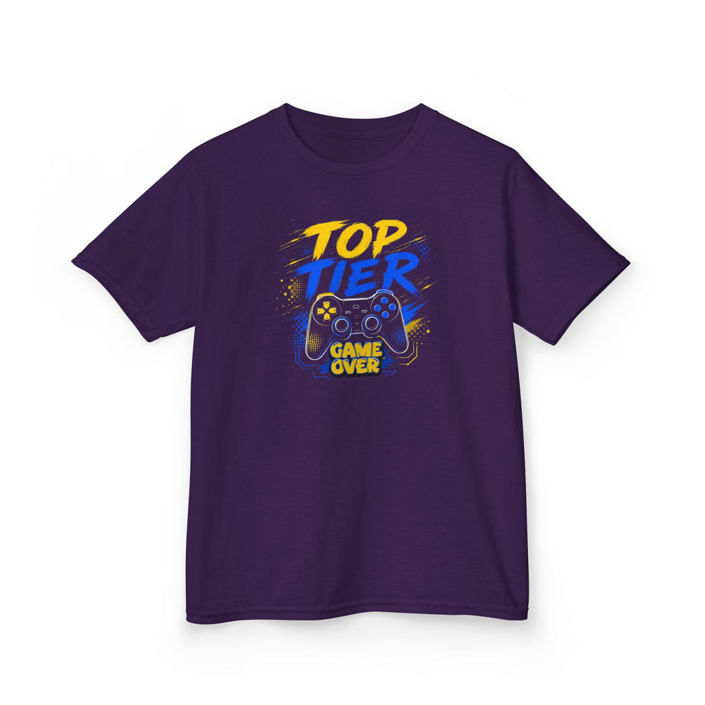 "Top Tier Game Over" Gaming Controller Graphic T-Shirt Design For Gamer's