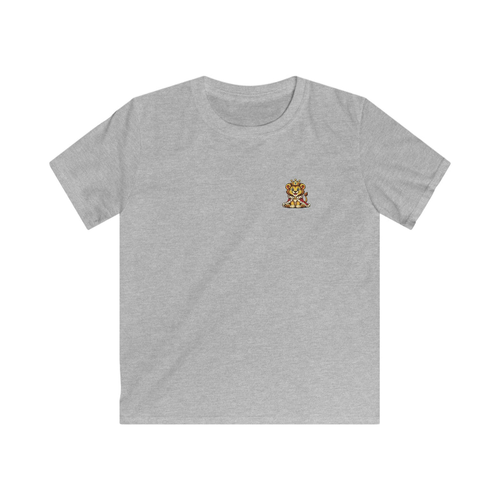 Kids Tee  "Little King in Town" Cute Lion Graphic Shirt for Boys
