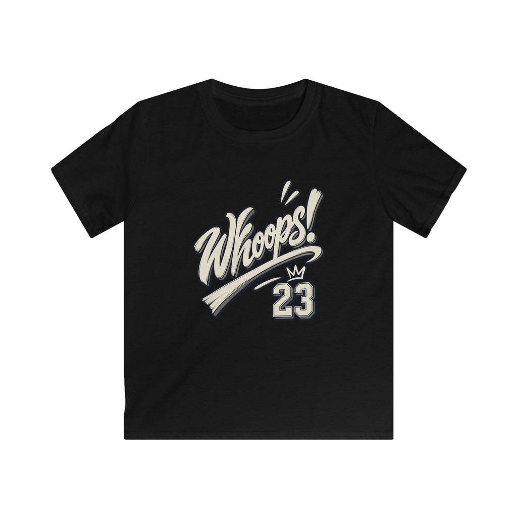 Whoops! Kids Sports Tee Vintage Baseball Bat Design (Number 23)
