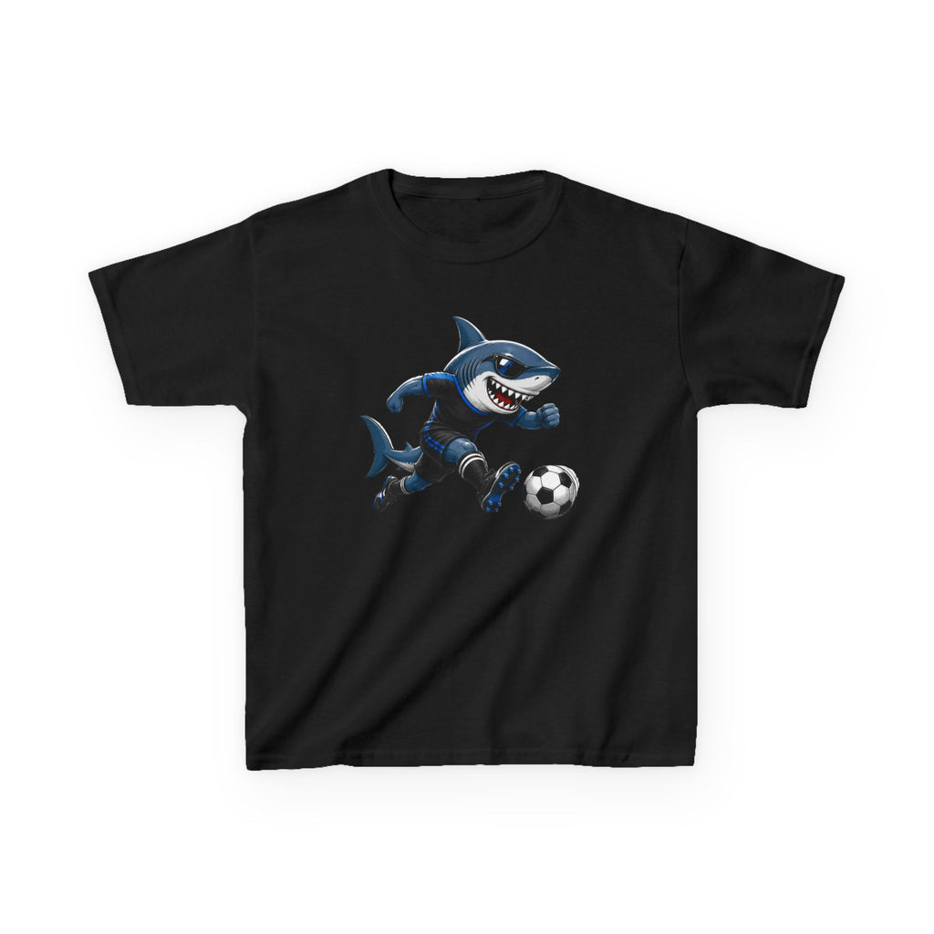 Soccer Shark T-Shirt | Cool Shark Soccer Player Graphic | Sports Kids Soccer Tee | Youth Athlete Sports Shirt | Shark Lover Gift