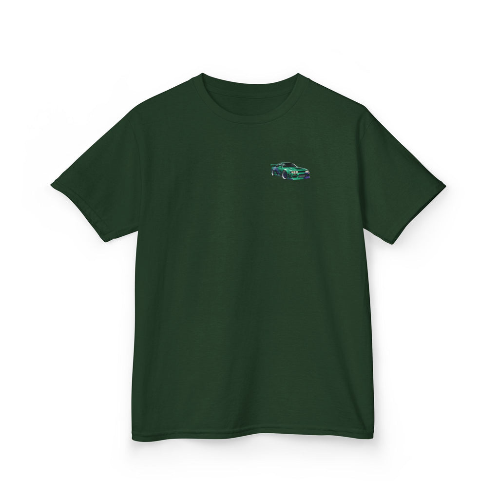 Boys Tee "Retro Nightrun Drift Car" Graphic (Neon City)