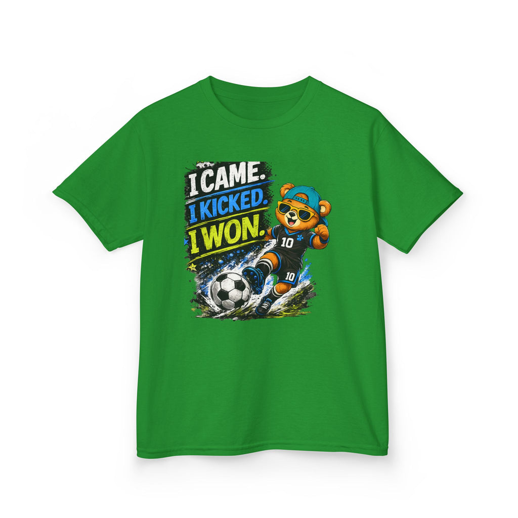 I Came. I Kicked. I Won. Soccer T-Shirt | Funny Soccer Player Graphic Tee | Youth Soccer Shirt | Goal Scorer Gift | Sports Quote Apparel
