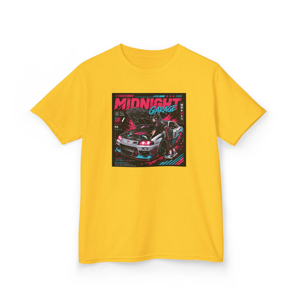Boys Tee "Midnight Garage Retro Racing" Graphic