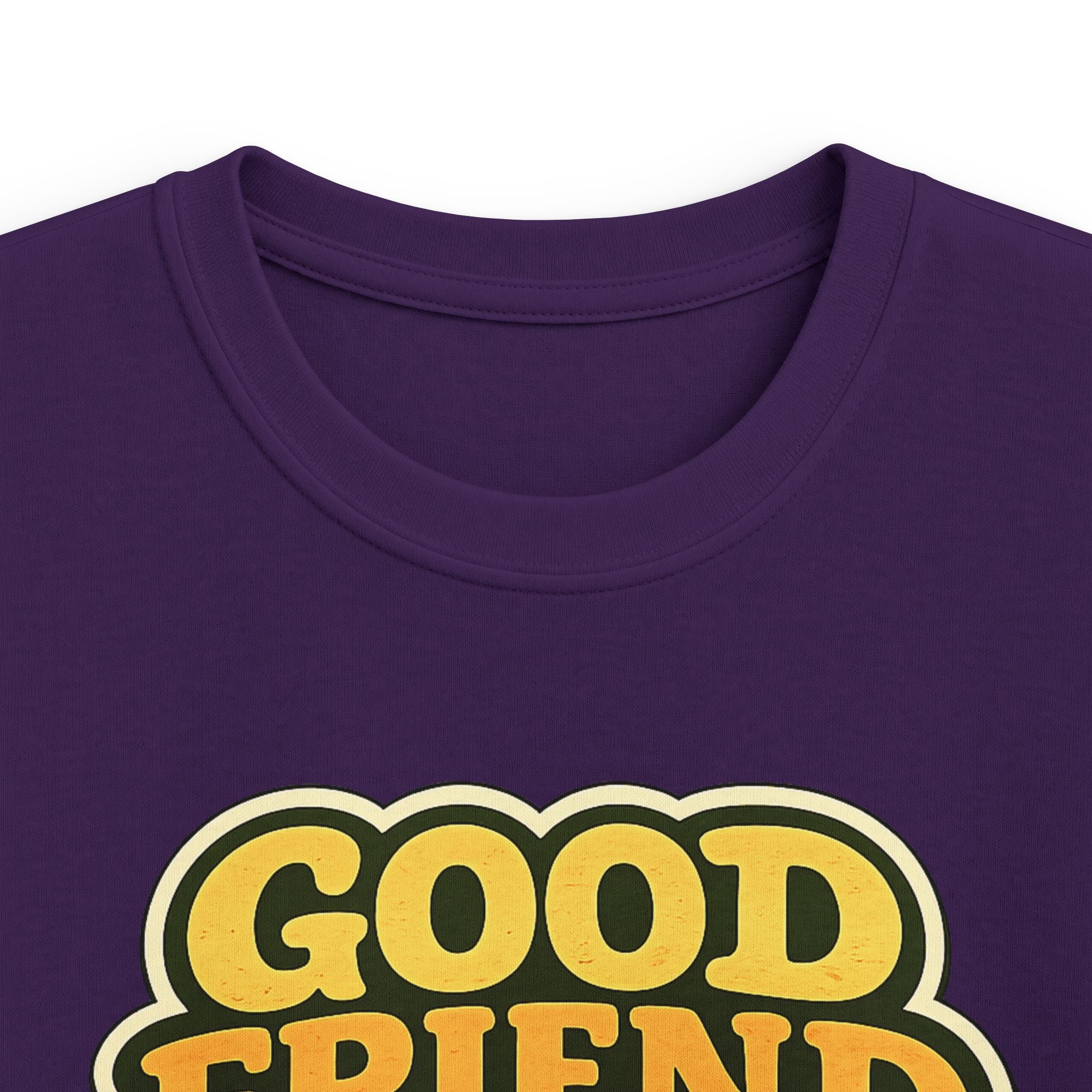 Kids Tee "Good Friend Energy" Retro Graphic Youth T‑Shirt For Boys & Girls