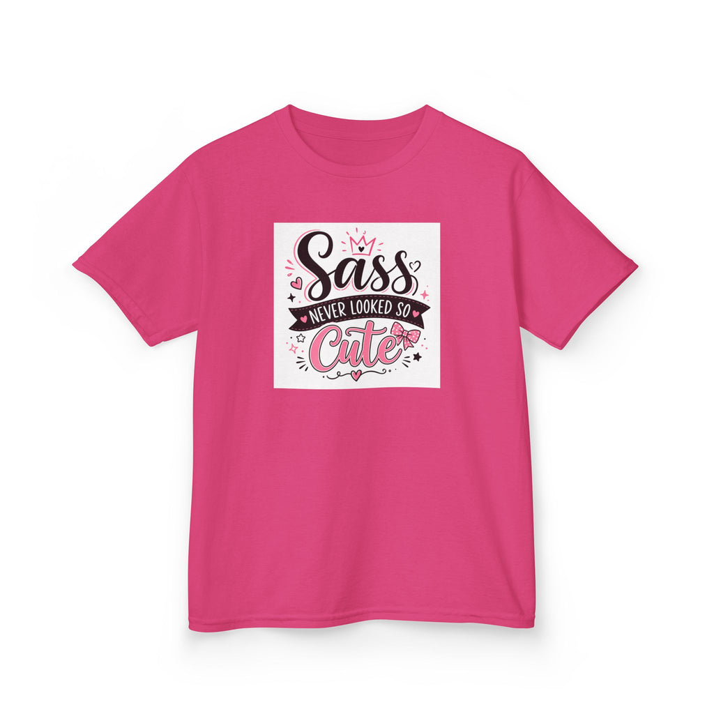 "Sass never looked so cute" Girls Graphic Family T-Shirt Design