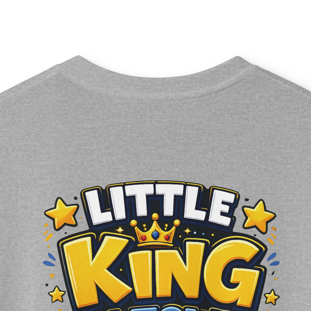 Kids Tee  "Little King in Town" Cute Lion Graphic Shirt for Boys
