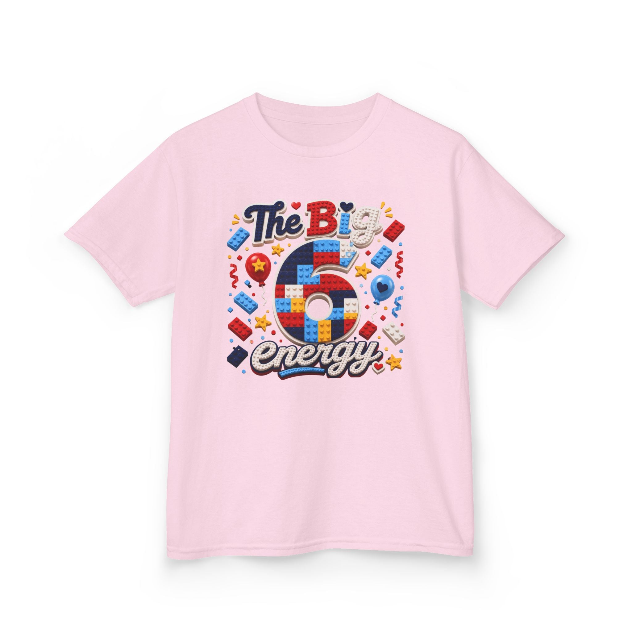 The Big 6 Energy Graphic kids Birthday T-Shirt Design