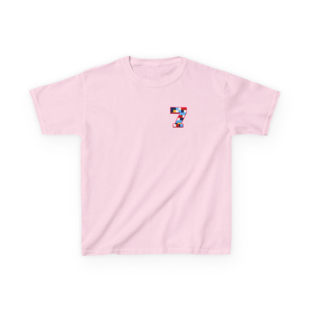"The Big Energy 7" Graphic kids Birthday T-Shirt Design