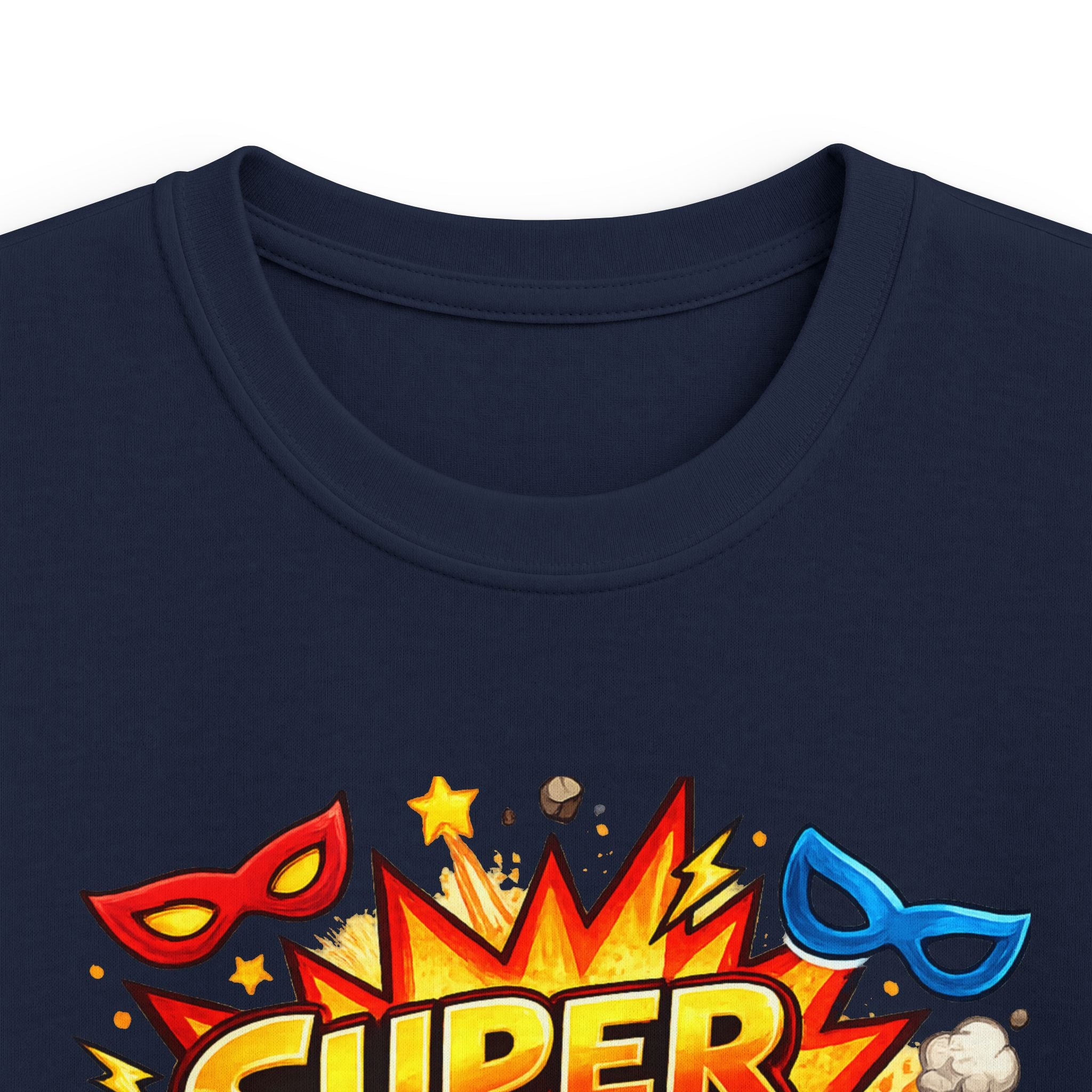 "Super 5 Five" Kids T-Shirt Colorful Superhero Birthday Tee