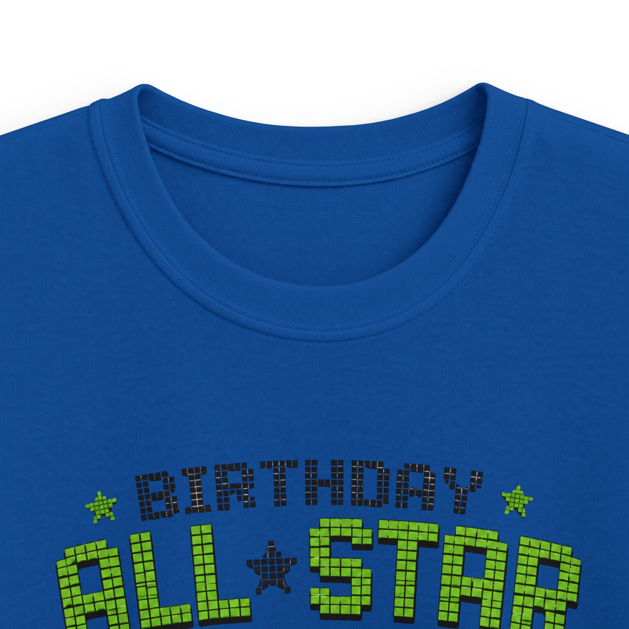 Kids T‑Shirt "Birthday All Star: Level Unlocked" Video Game Controller Tee