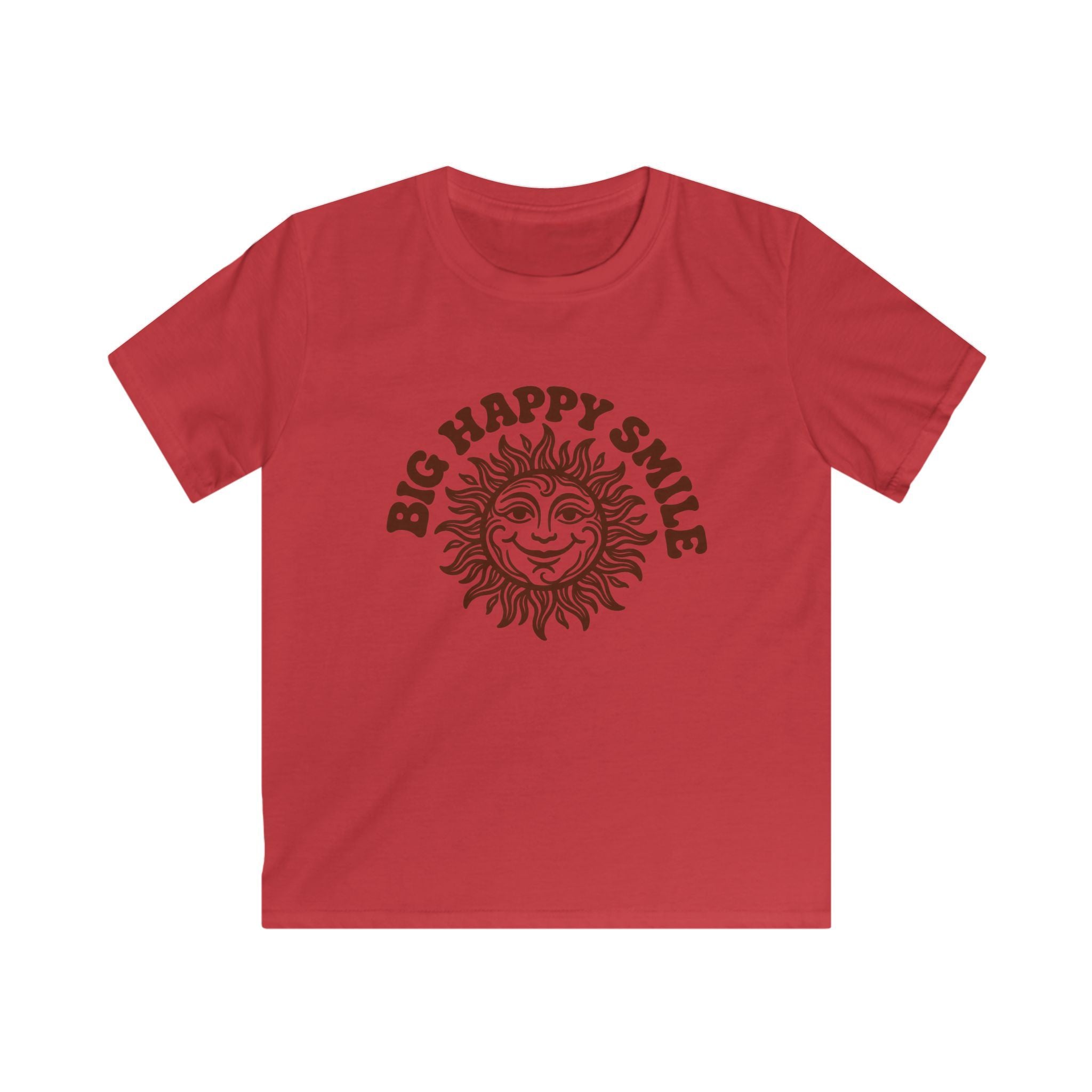 Boys & Girls T‑Shirt 'Big Happy Smile' Vintage Sun Graphic Tee