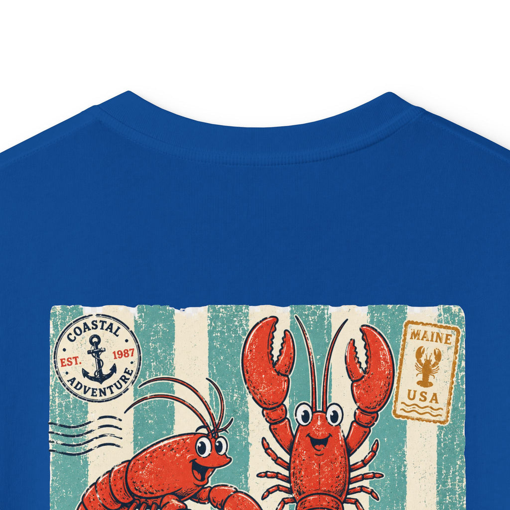 "Dockside Market" Kids Tee Retro Lobster Beach Graphic T-Shirt